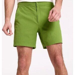 NWT VRST Men's 6" Resort Short in Green Seersucker Size M + XL